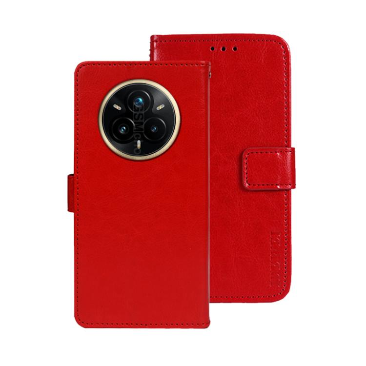 For Realme 14 Pro+ 5G idewei Crazy Horse Texture Leather Phone Case