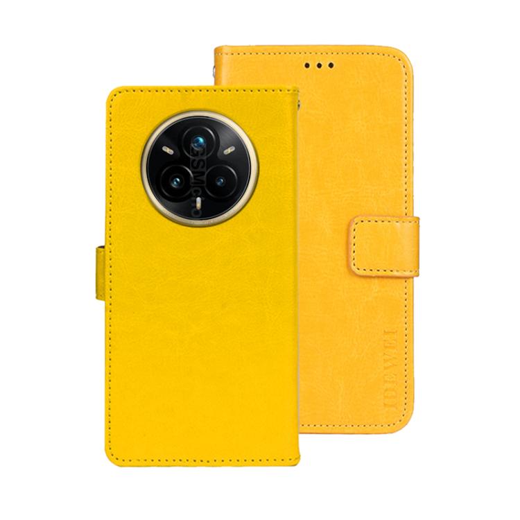 For Realme 14 Pro+ 5G idewei Crazy Horse Texture Leather Phone Case