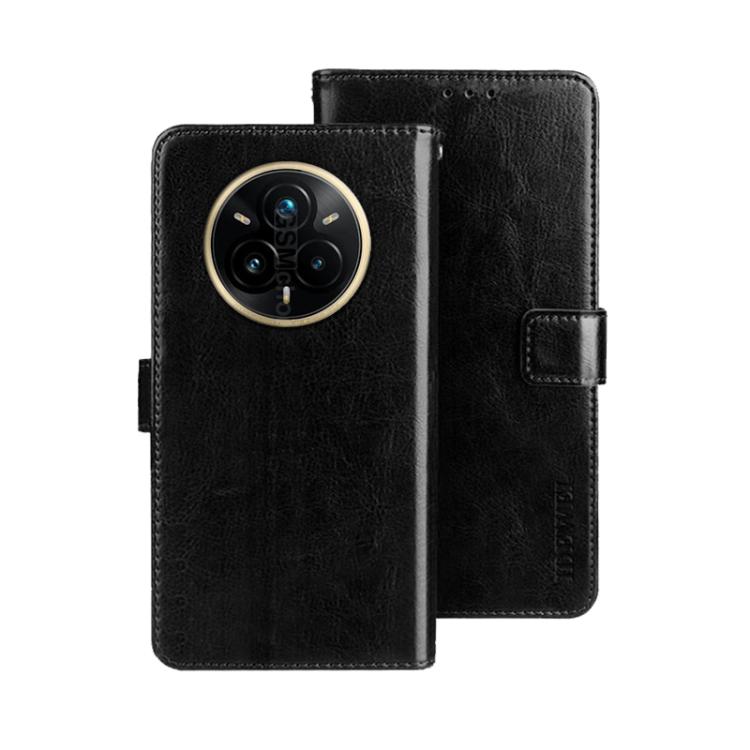For Realme 14 Pro+ 5G idewei Crazy Horse Texture Leather Phone Case