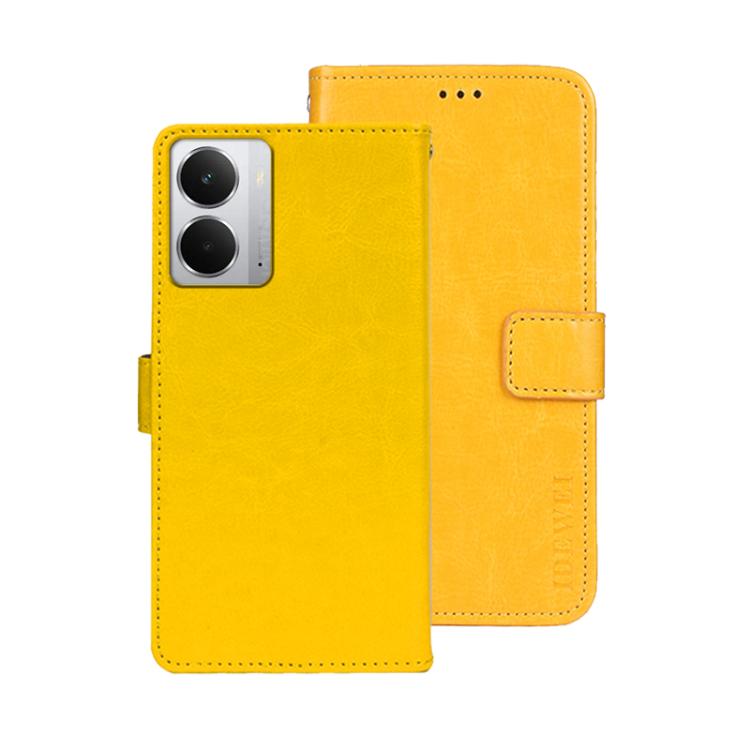 For Realme 14 5G idewei Crazy Horse Texture Leather Phone Case