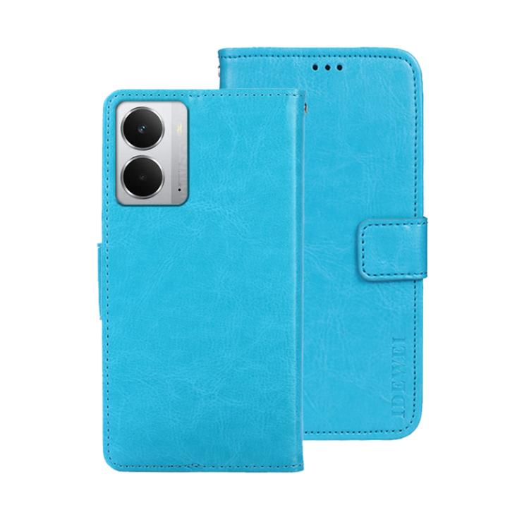For Realme 14 5G idewei Crazy Horse Texture Leather Phone Case