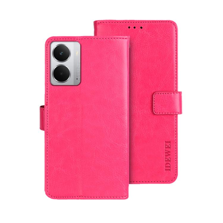 For Realme 14 5G idewei Crazy Horse Texture Leather Phone Case