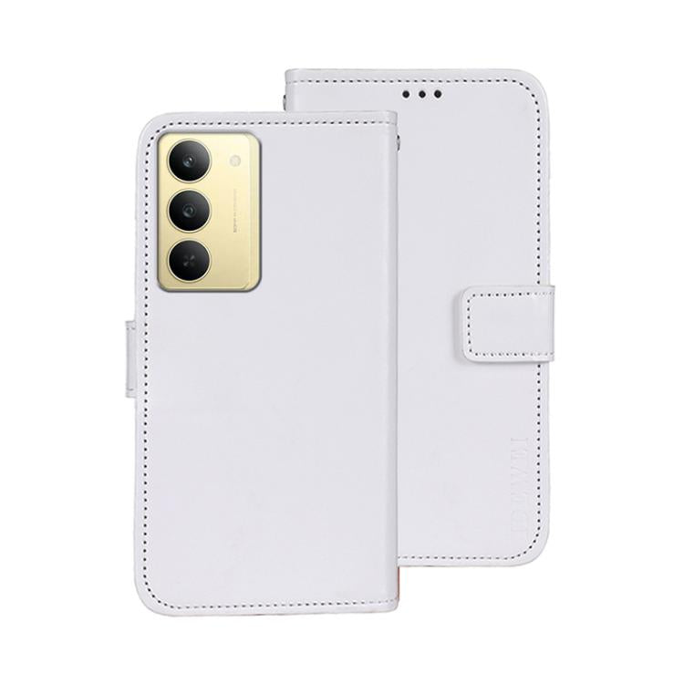 For Realme 14x idewei Crazy Horse Texture Leather Phone Case