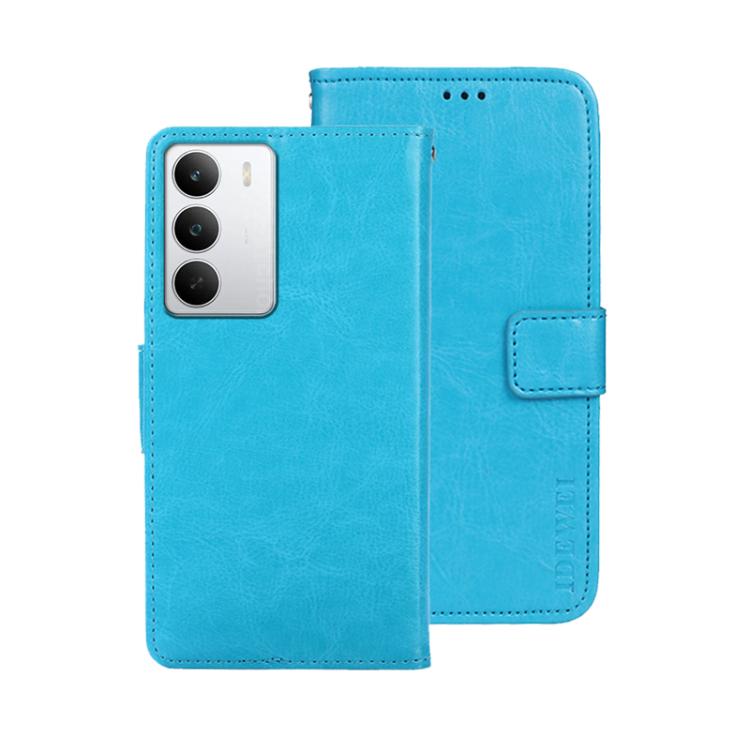 For Realme C71 idewei Crazy Horse Texture Leather Phone Case