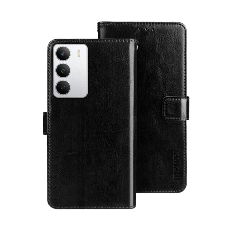 For Realme C71 idewei Crazy Horse Texture Leather Phone Case