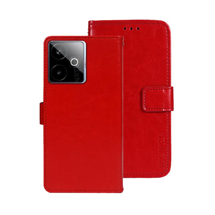 For Realme GT 7 Global idewei Crazy Horse Texture Leather Phone Case