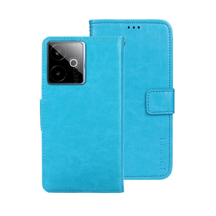 For Realme GT 7 Global idewei Crazy Horse Texture Leather Phone Case