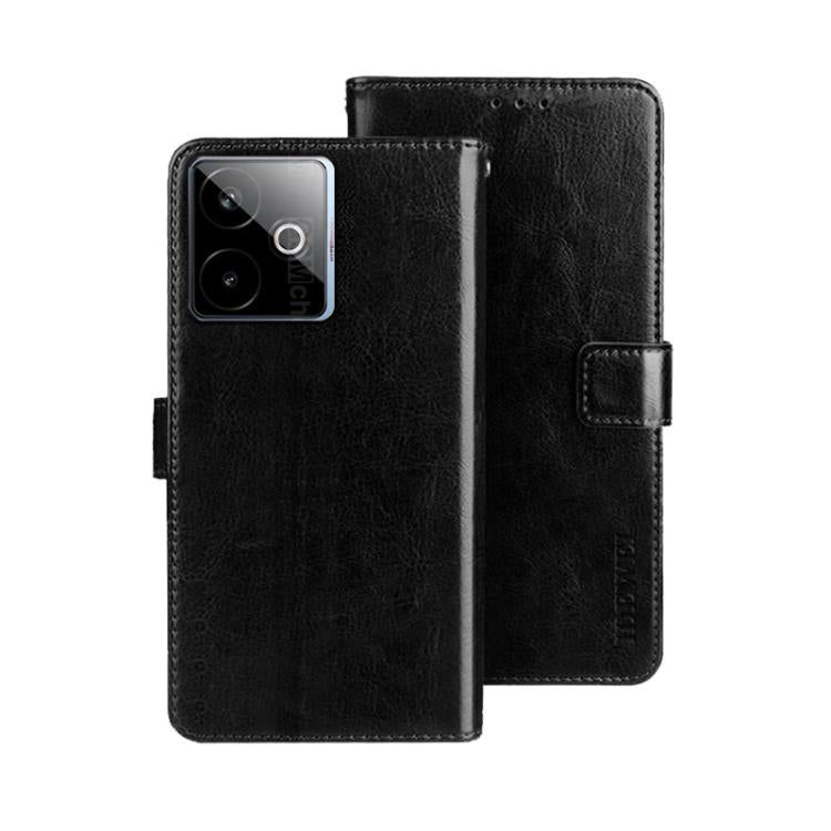 For Realme GT 7 Global idewei Crazy Horse Texture Leather Phone Case