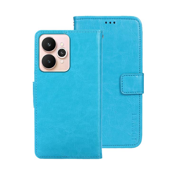 For Realme 15 5G Global idewei Crazy Horse Texture Leather Phone Case