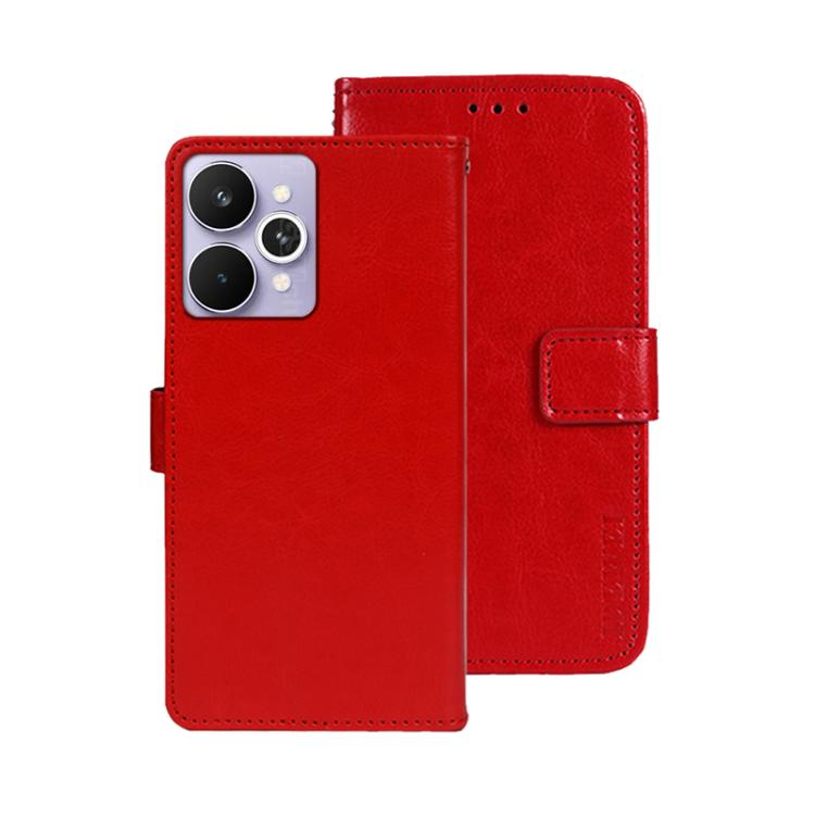 For Realme 15 Pro 5G Global idewei Crazy Horse Texture Leather Phone Case