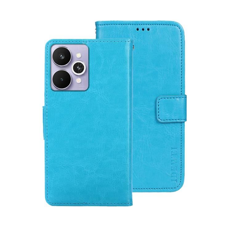 For Realme 15 Pro 5G Global idewei Crazy Horse Texture Leather Phone Case