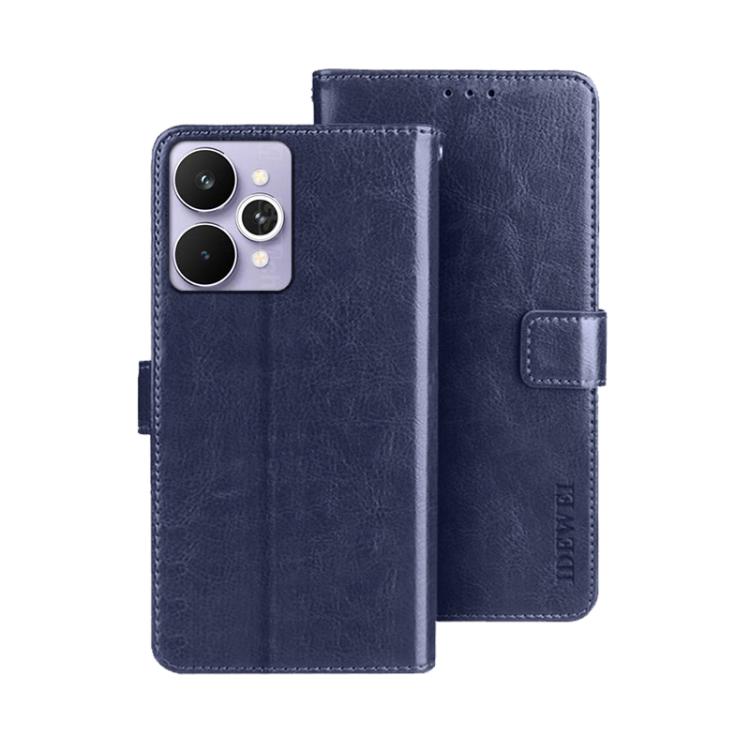 For Realme 15 Pro 5G Global idewei Crazy Horse Texture Leather Phone Case