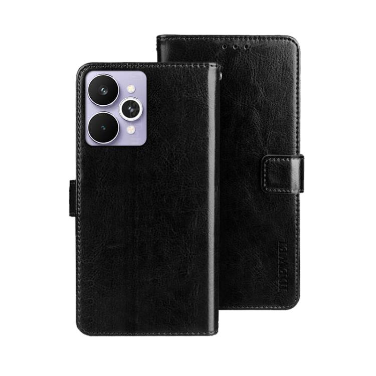 For Realme 15 Pro 5G Global idewei Crazy Horse Texture Leather Phone Case
