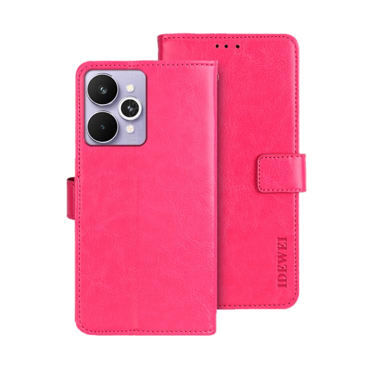 For Realme 15 Pro 5G Global idewei Crazy Horse Texture Leather Phone Case