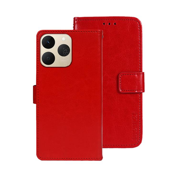 For Realme 15T 5G Global idewei Crazy Horse Texture Leather Phone Case