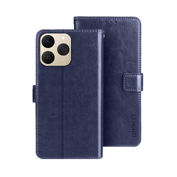 For Realme 15T 5G Global idewei Crazy Horse Texture Leather Phone Case