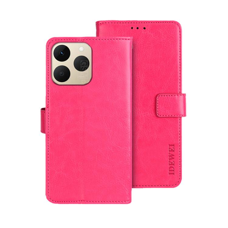 For Realme 15T 5G Global idewei Crazy Horse Texture Leather Phone Case