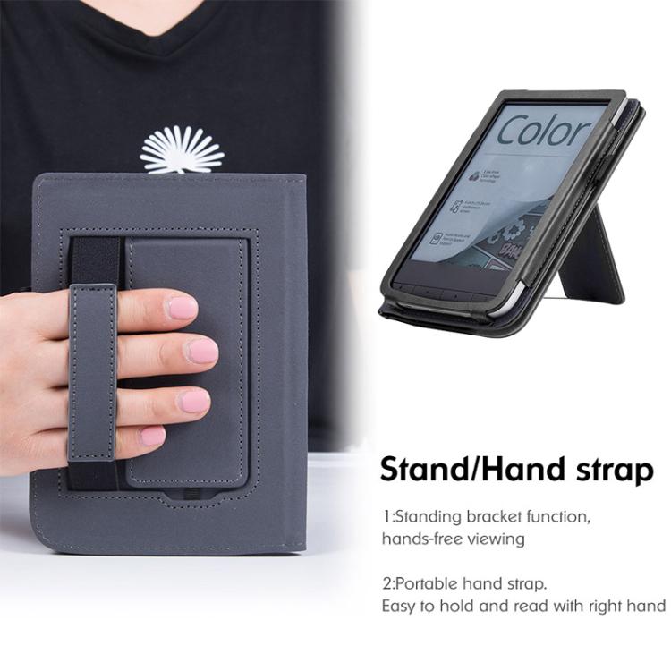 For Pocketbook PB616 Calfskin Leather Smart Tablet Case