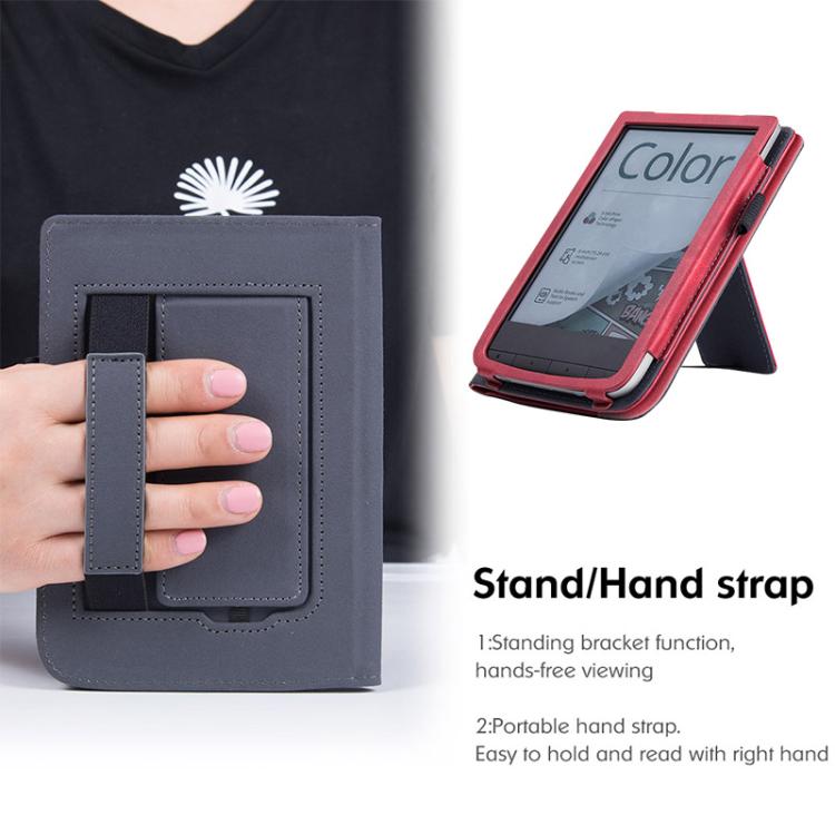 For Pocketbook PB616 Calfskin Leather Smart Tablet Case