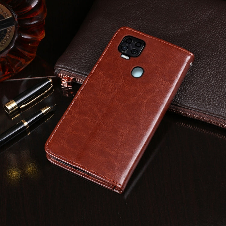 For ZTE Blade V 2020 idewei Crazy Horse Texture Horizontal Flip Leather Case with Holder & Card Slots & Wallet