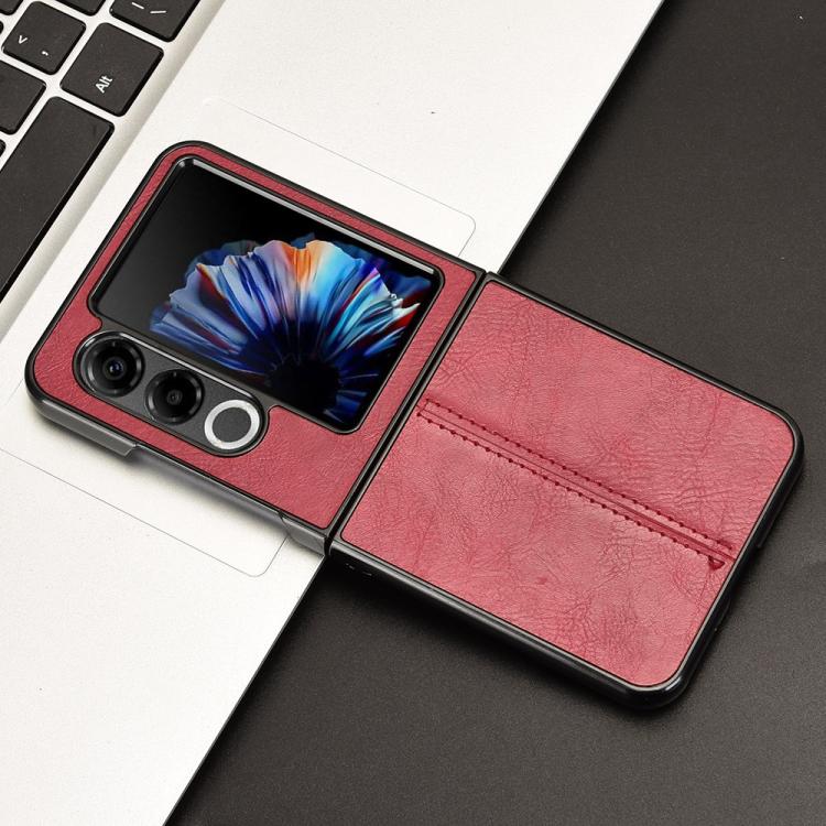 For ZTE nubia Flip2 / Libero Flip2 Cow Pattern Sewing Back Cover Phone Case