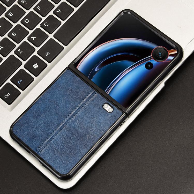 For ZTE nubia Flip3 Cow Pattern Sewing Back Cover Phone Case