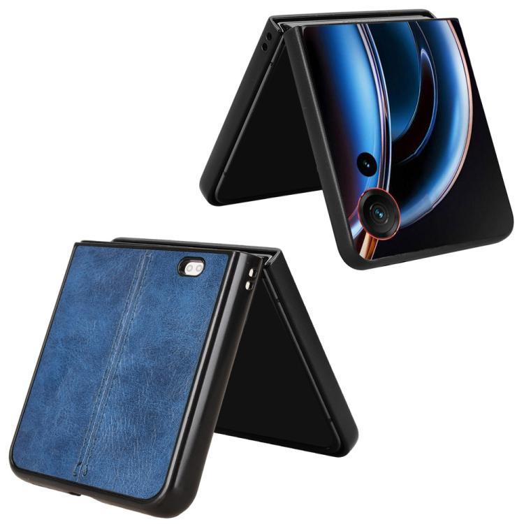 For ZTE nubia Flip3 Cow Pattern Sewing Back Cover Phone Case