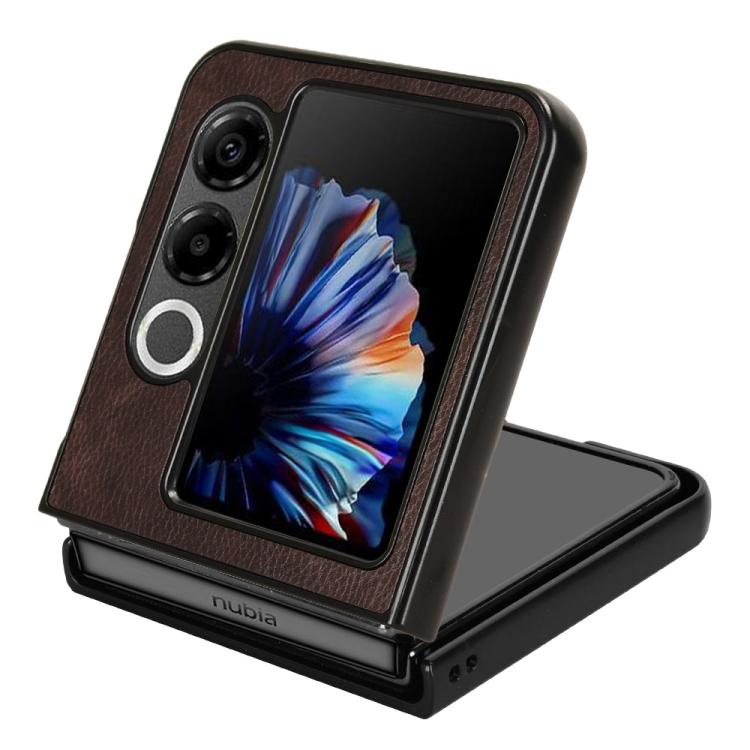 For ZTE nubia Flip2 / Libero Flip2 Litchi Texture Back Cover Phone Case