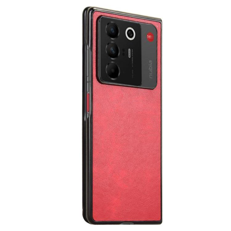 For ZTE Nubia Fold Litchi Texture Back Cover Phone Case