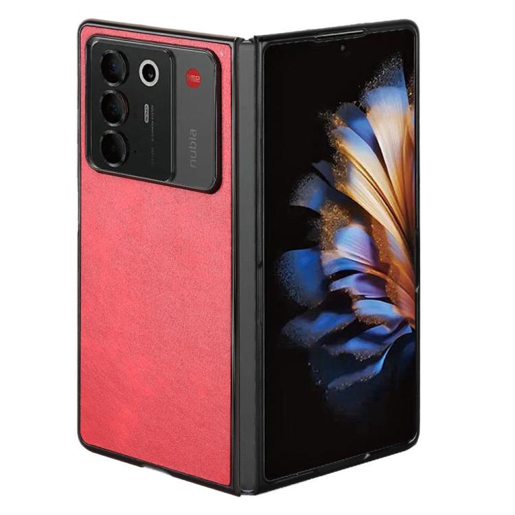 For ZTE Nubia Fold Litchi Texture Back Cover Phone Case