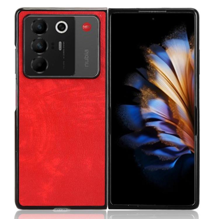 For ZTE Nubia Fold Litchi Texture Back Cover Phone Case