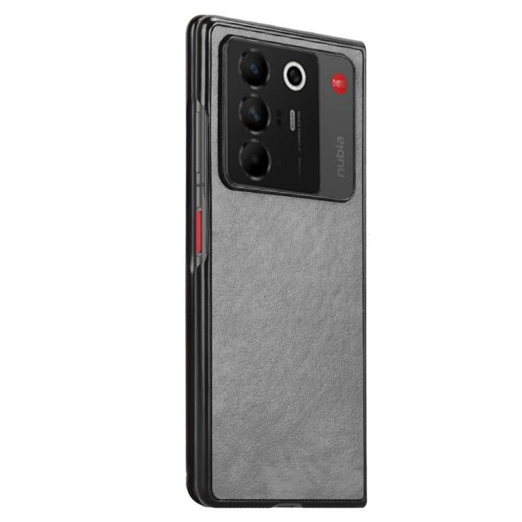 For ZTE Nubia Fold Litchi Texture Back Cover Phone Case