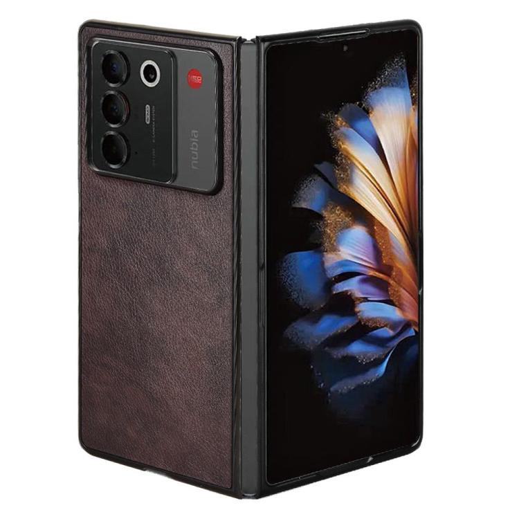 For ZTE Nubia Fold Litchi Texture Back Cover Phone Case