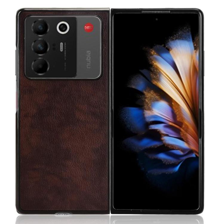 For ZTE Nubia Fold Litchi Texture Back Cover Phone Case