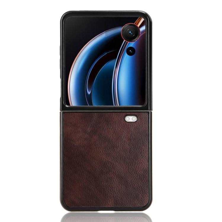 For ZTE nubia Flip3 Litchi Texture Back Cover Phone Case