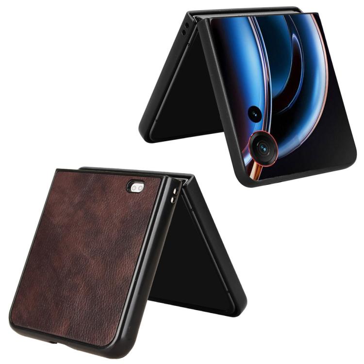 For ZTE nubia Flip3 Litchi Texture Back Cover Phone Case