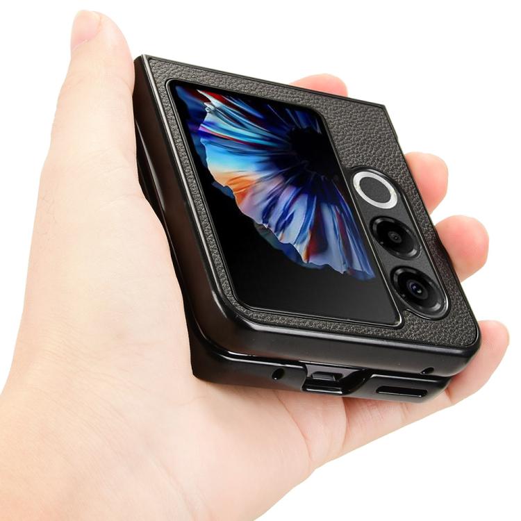 For ZTE nubia Flip2 Litchi Texture Card Slots Back Cover Phone Case