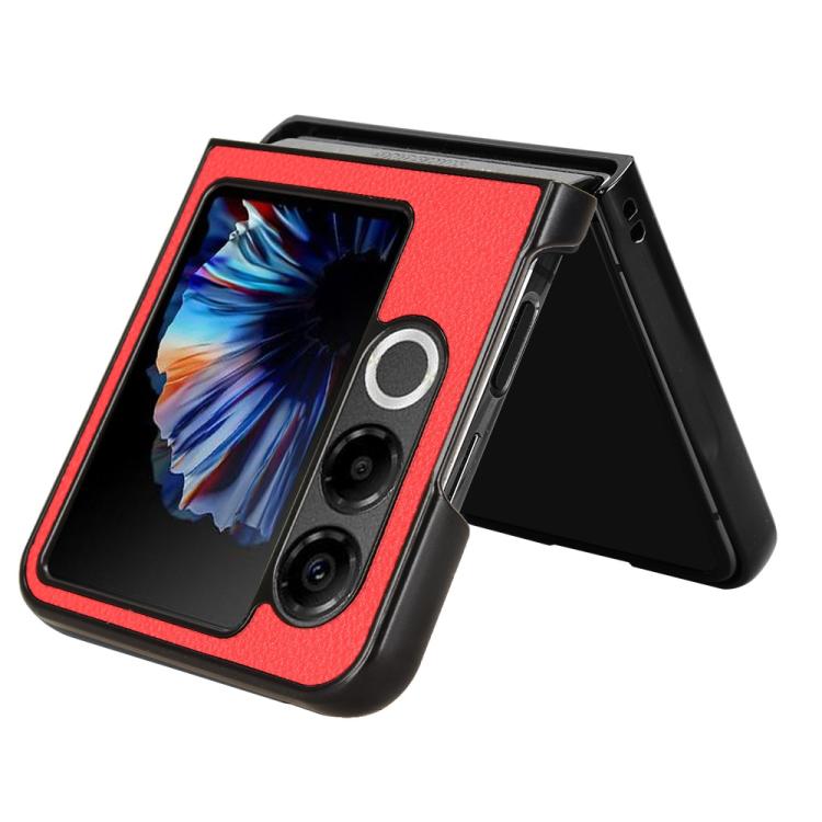 For ZTE nubia Flip2 Litchi Texture Card Slots Back Cover Phone Case