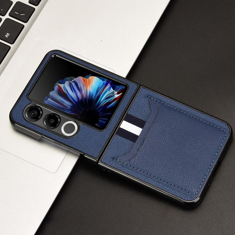 For ZTE nubia Flip2 Litchi Texture Card Slots Back Cover Phone Case