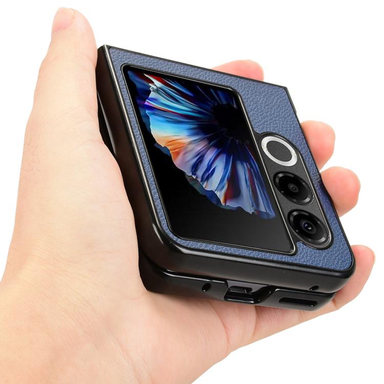 For ZTE nubia Flip2 Litchi Texture Card Slots Back Cover Phone Case