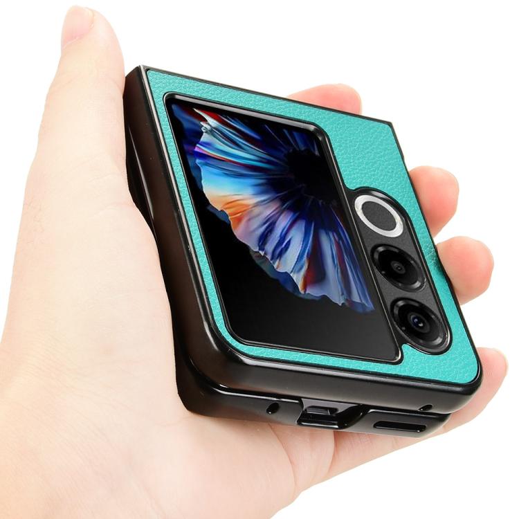 For ZTE nubia Flip2 Litchi Texture Card Slots Back Cover Phone Case