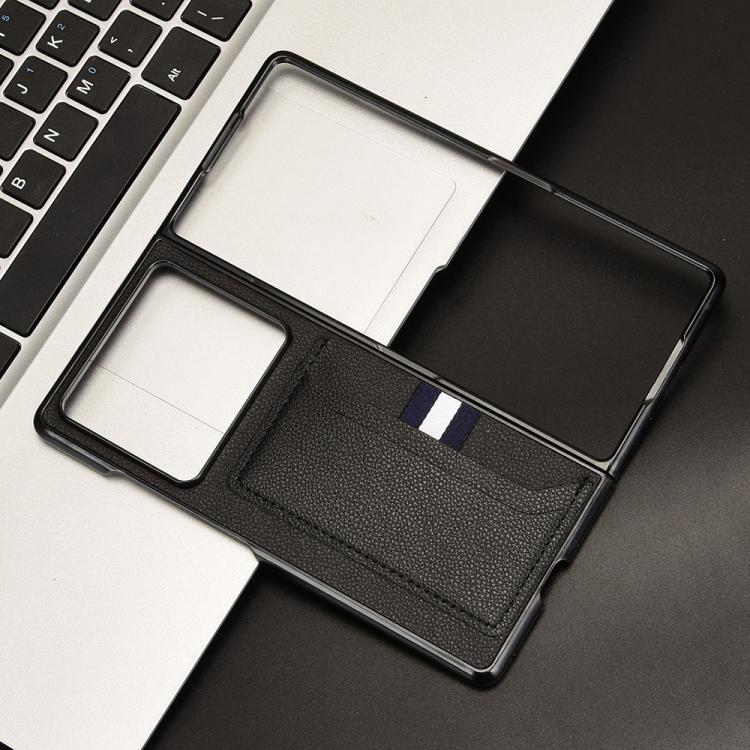 For ZTE Nubia Fold Litchi Texture Card Slots Back Cover Phone Case