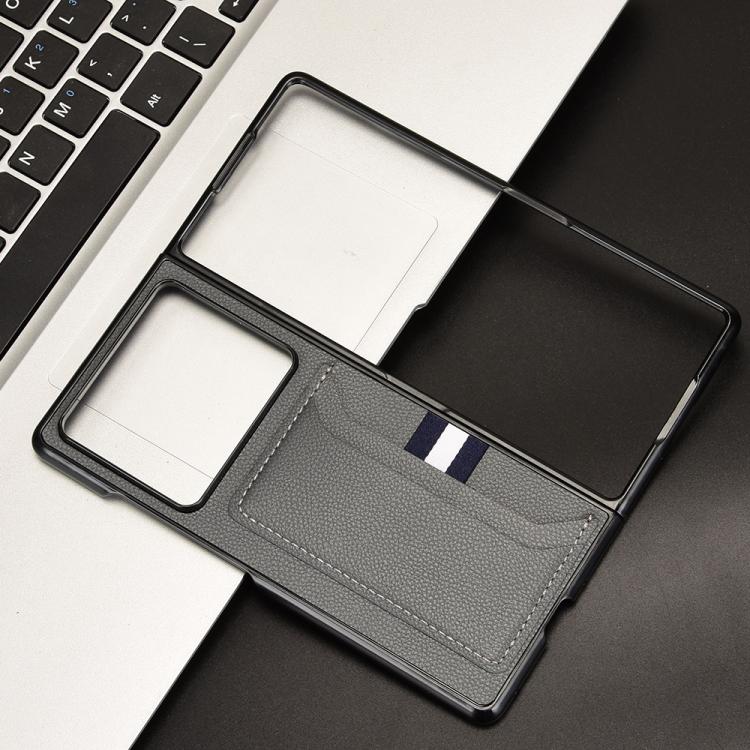 For ZTE Nubia Fold Litchi Texture Card Slots Back Cover Phone Case