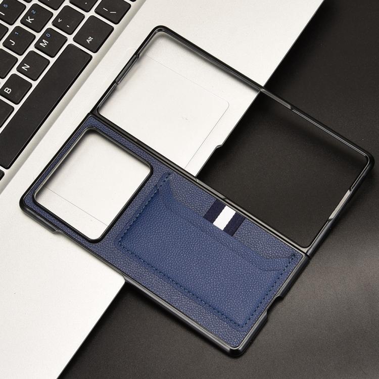 For ZTE Nubia Fold Litchi Texture Card Slots Back Cover Phone Case
