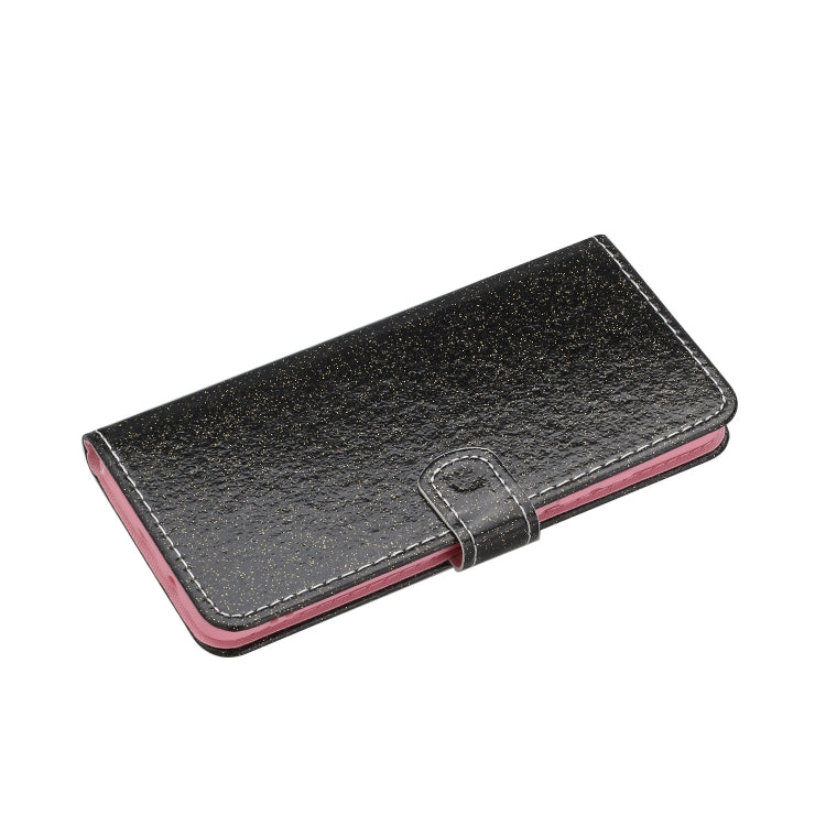 For Samsung Galaxy A21s Glitter Powder Horizontal Flip Leather Case with Card Slots & Holder & Photo Frame & Wallet & Lanyard