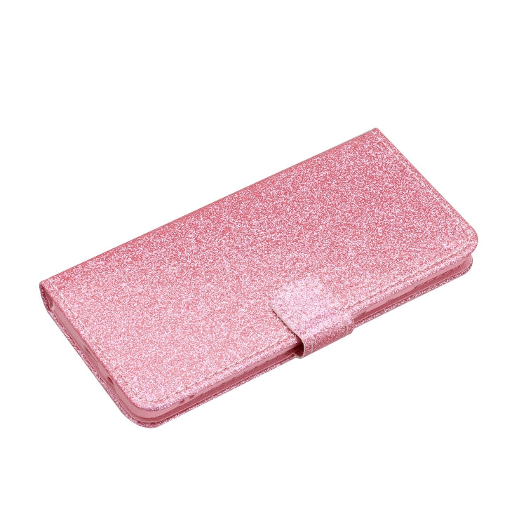 For Samsung Galaxy A21s Glitter Powder Horizontal Flip Leather Case with Card Slots & Holder & Photo Frame & Wallet & Lanyard