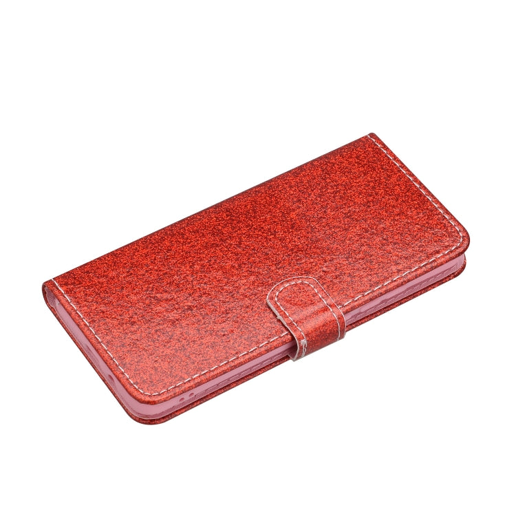 For Samsung Galaxy A21s Glitter Powder Horizontal Flip Leather Case with Card Slots & Holder & Photo Frame & Wallet & Lanyard