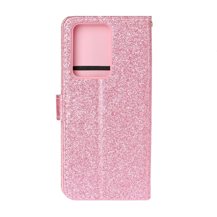 For Samsung Galaxy Note20 Ultra Glitter Powder Horizontal Flip Leather Case with Card Slots & Holder & Photo Frame & Wallet & Lanyard