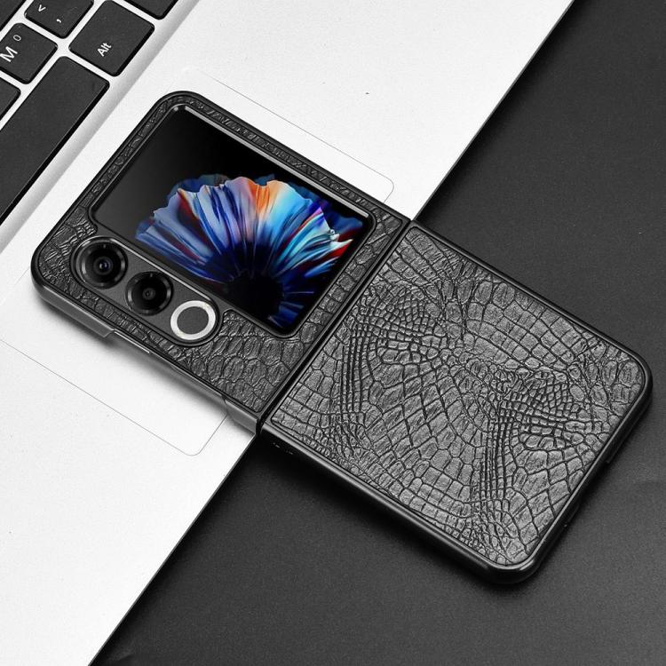 For ZTE nubia Flip2 / Libero Flip2 Crocodile Texture Back Cover Phone Case