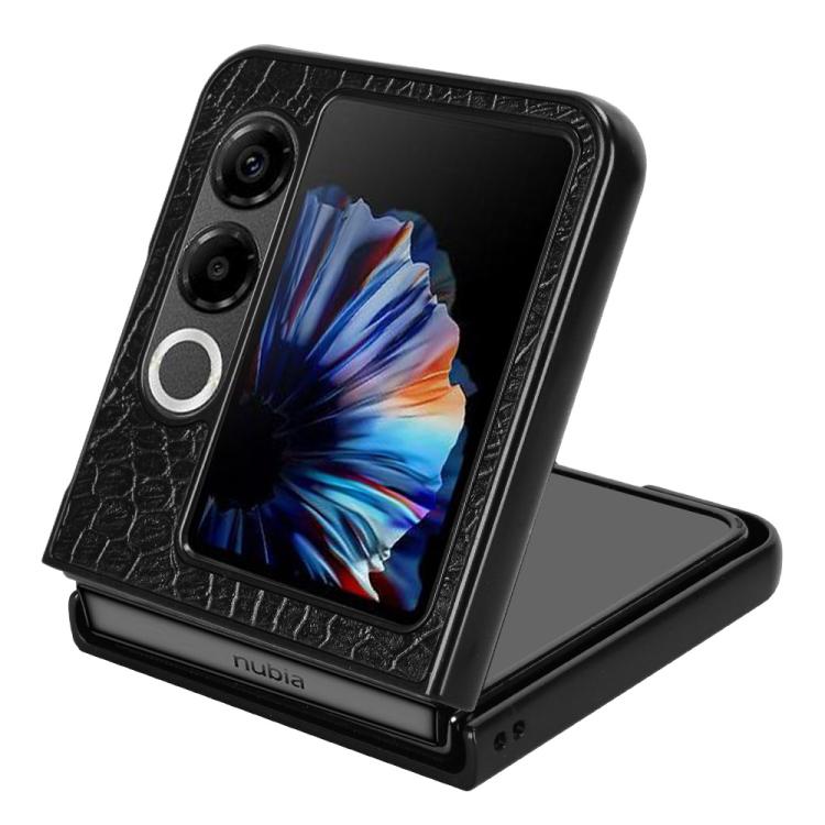 For ZTE nubia Flip2 / Libero Flip2 Crocodile Texture Back Cover Phone Case